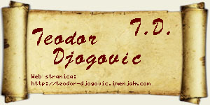 Teodor Đogović vizit kartica